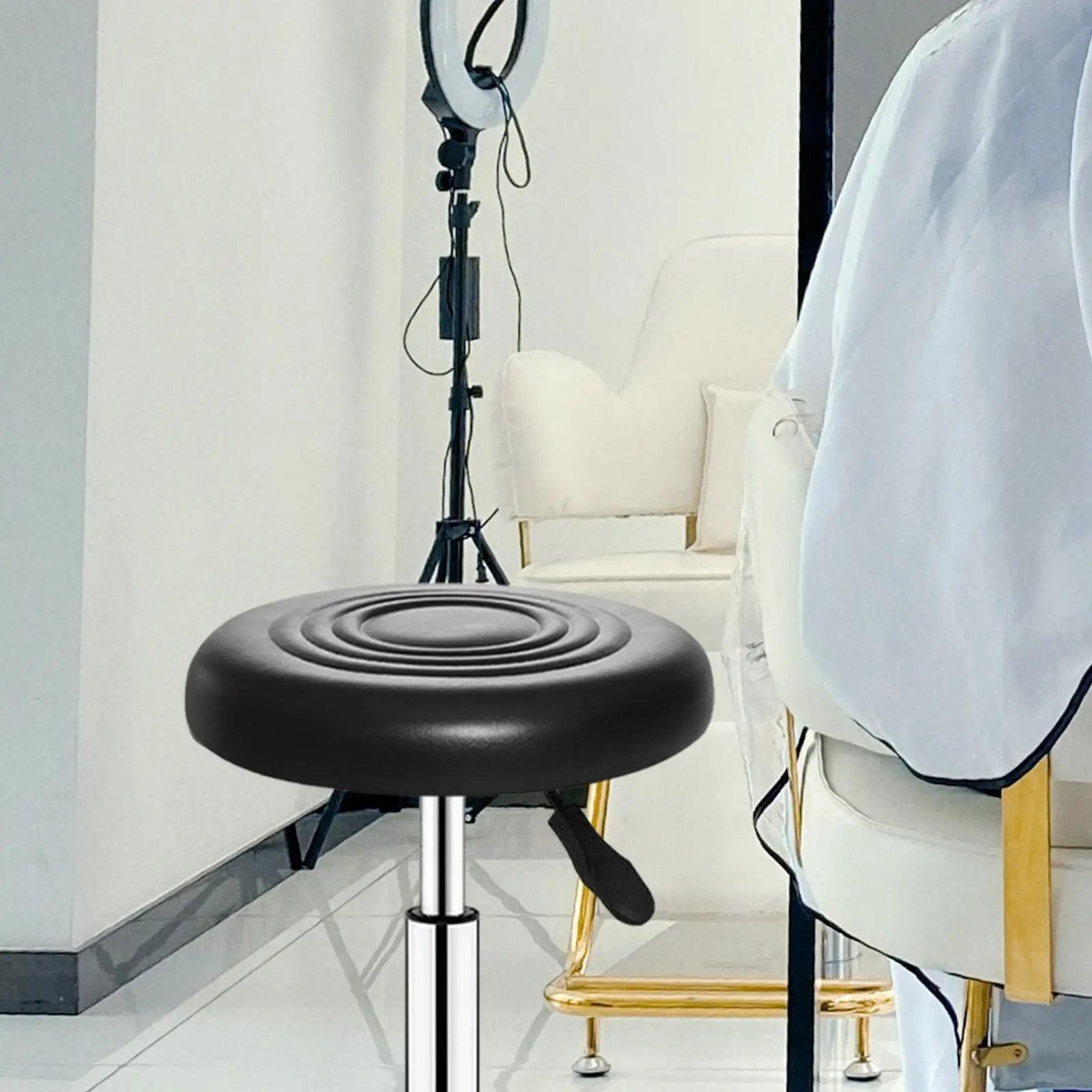 Round Bar Stool Replacement Seat Top Diameter 11.81" Padded Barstool Seat Cushion Barstool Accessories for Store Barber Shop