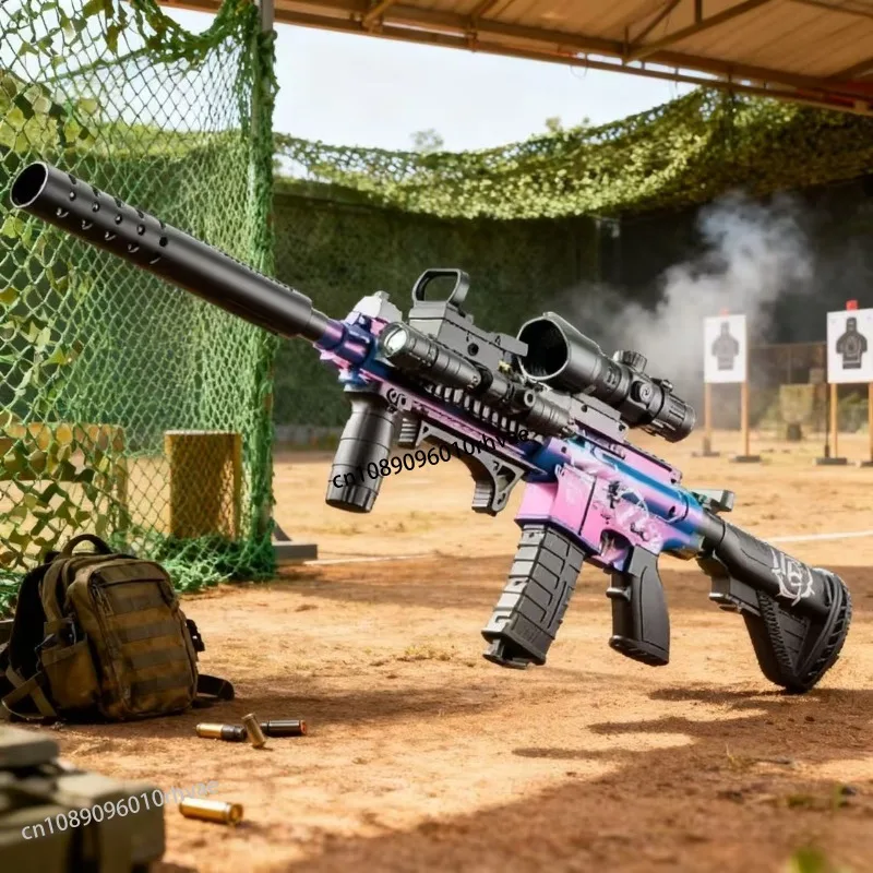 M416 jouet lancer balle molle peut tirer ventouse fusil d'assaut pour enfants modèle de chargement manuel garçon jouet 2025