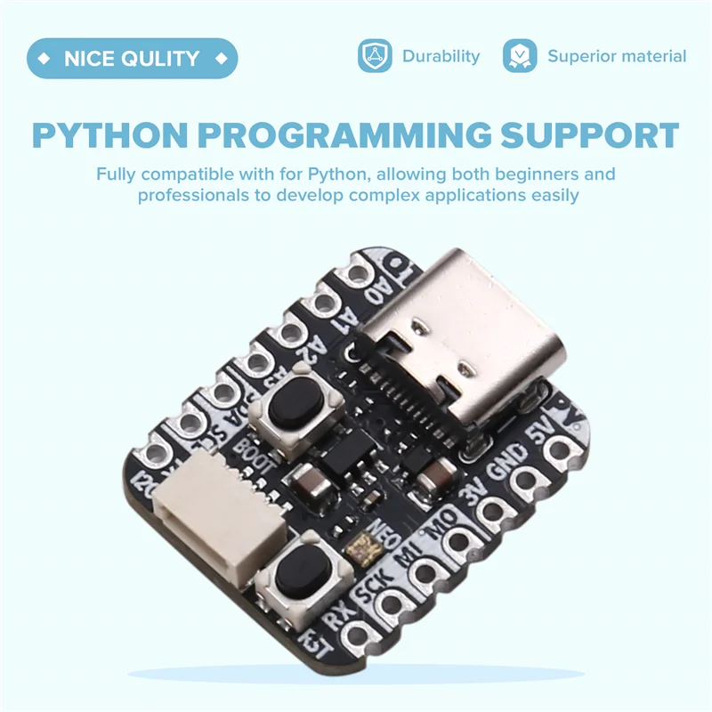 A73E-4900 QT Py RP2040 Microcontroller USB Type C Compact Microcontroller For Python & Circuitpython