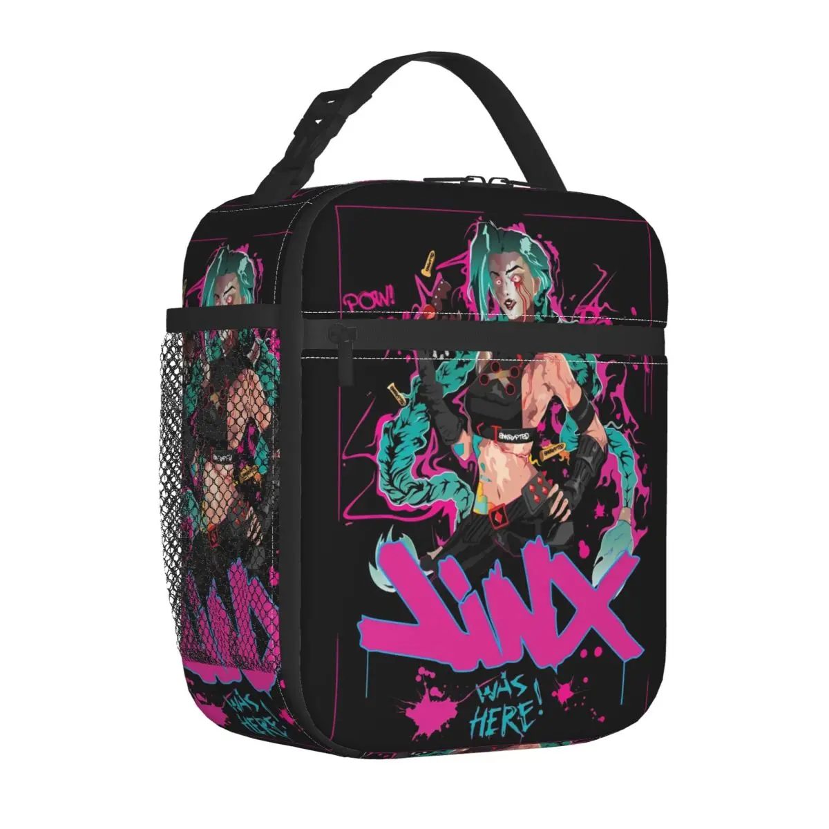 Arcane Insulated Lunch Bags Thermal Bag Reusable Lunch Container Jinx Art Leakproof Tote Lunch Box Bento Pouch Office Picnic