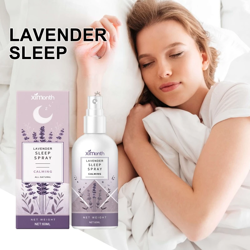 Spray de lavanda para dormir, almohada para aliviar la ansiedad, fatiga y estrés, aromaterapia, vainilla