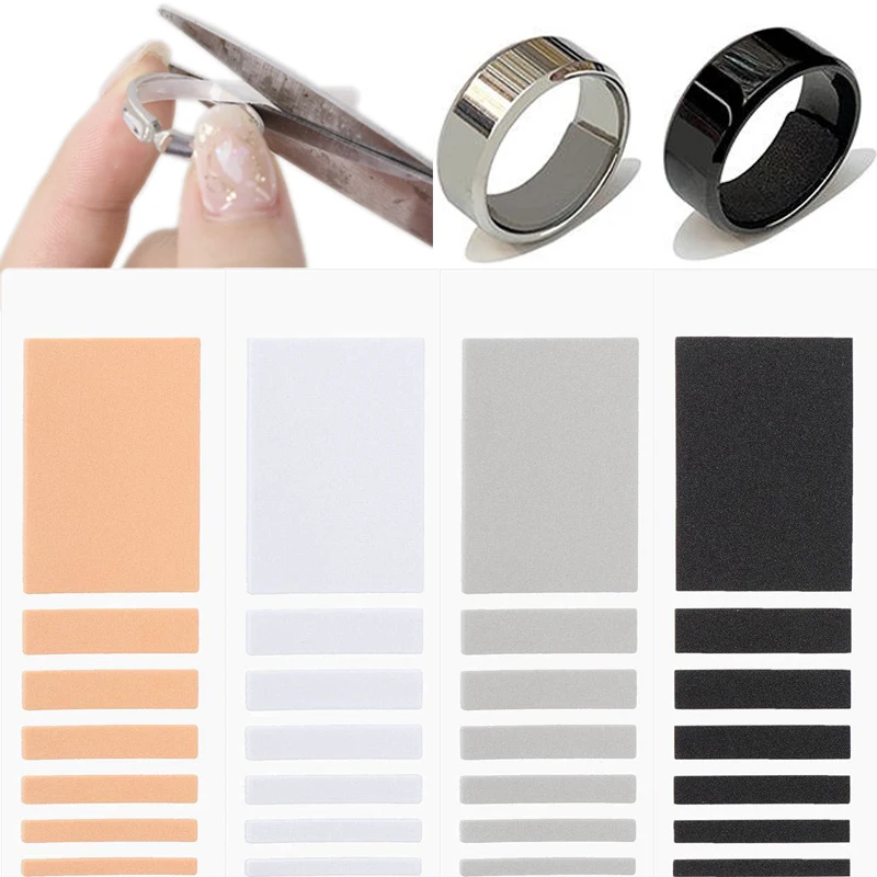 1 Sheets DIY Tightener Reducer Jewelry Finger Parts Protection Transparent Adjuster Invisible Inner Pad Resizing Tools Resizing