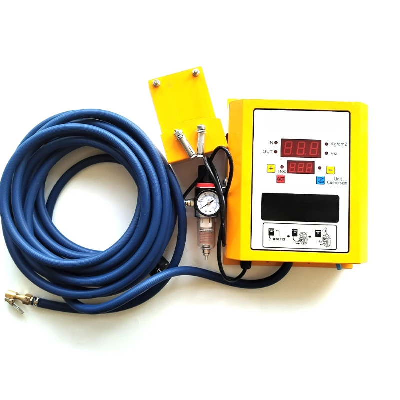 Simple wall mount digital tire inflator for tire repair shop small size automatic tyre inflator