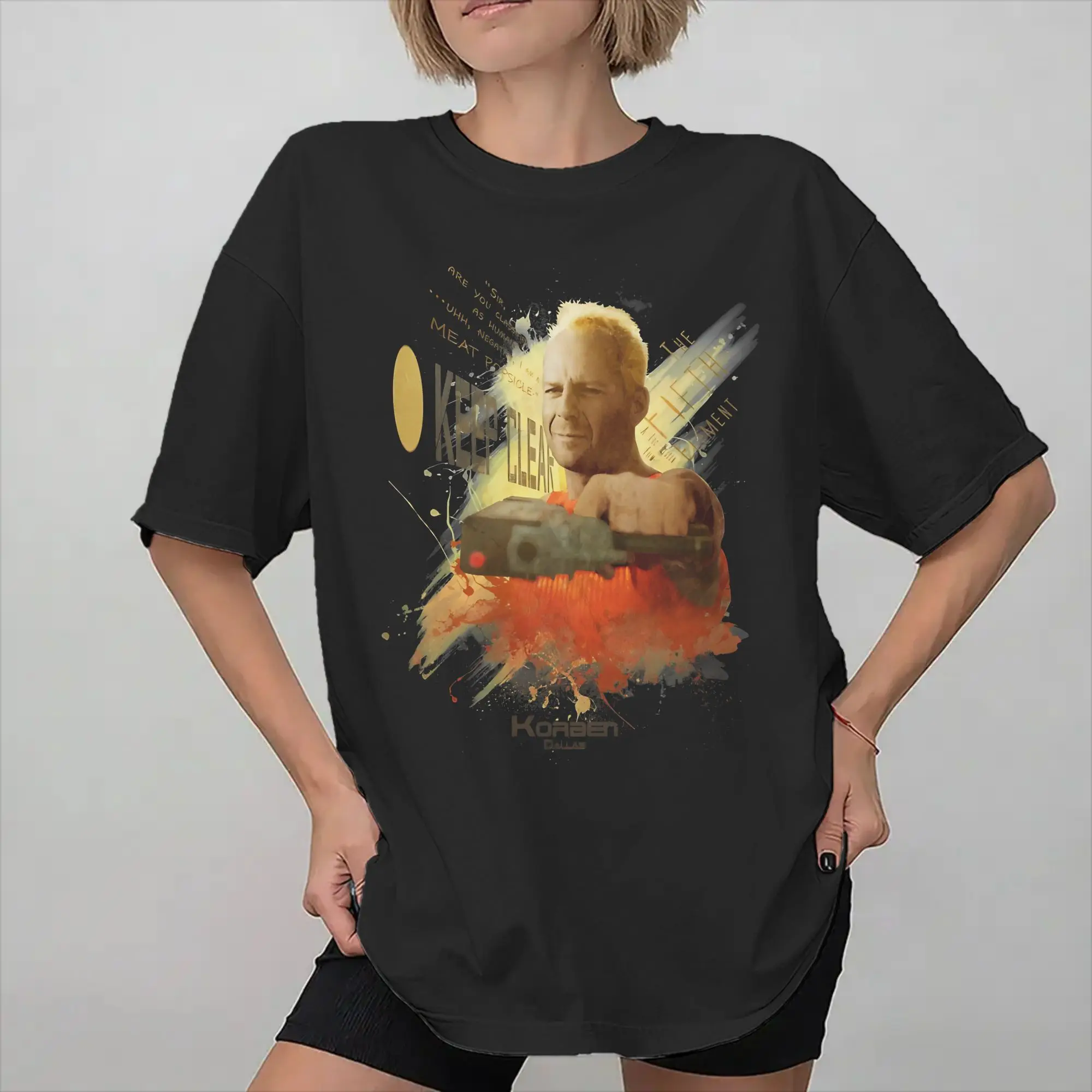 Korben Dallas The Fifth Element Tee Shirt for Men Women Gift Idea T Shirts  100% Cotton Clothing