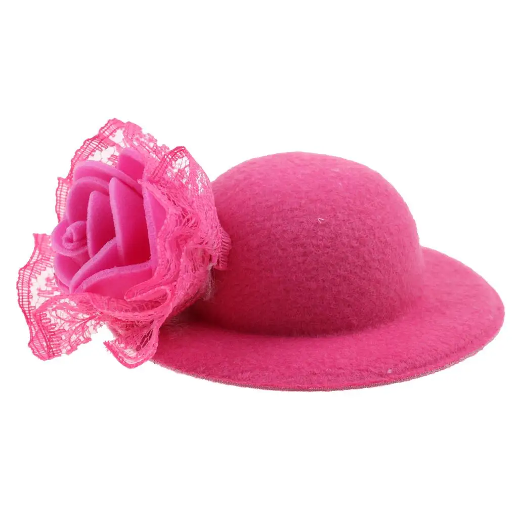 دمية قبعة قبعة ل 28-30 سنتيمتر دمية صغيرة القبعات اكسسوارات للفتيات لعبة قبعة قبعة مستديرة اكسسوارات دمية الرامي قبعة