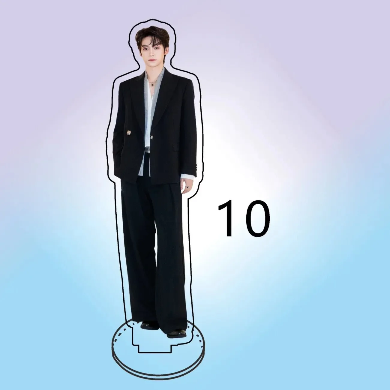 Zi Yu HD Magazine Cover Poster Picture 15cm Stand Up TV Revenged Love Drama Stills Humanoid Stop Sign Desktop Decor Ornaments