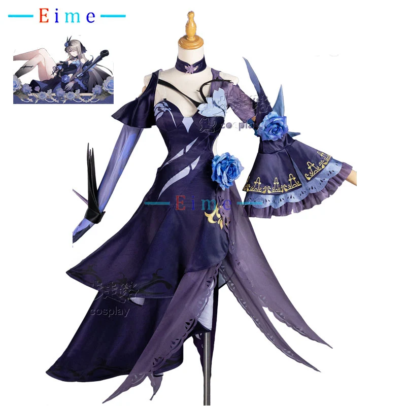 

Rita Rossweisse Cosplay Costume Game Honkai Impact 3 Fallen Rosemary Outfits Women Sexy Dress Halloween Uniforms Custom Made