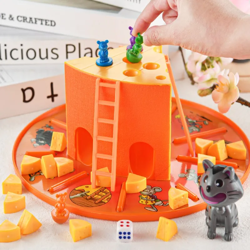 Cat and Mouse Cake Cheese Board Game Kids Interactive Family Party Parent-Child Toy Boys Girls Gift