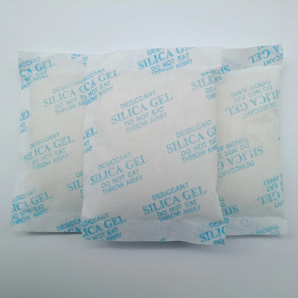 

100pcs 10G Silica Gel Moisture Absorber Bags Humidity Remover Rust Mildew Prevention Sky Blue Drying Agent For Wardrobe Clothes