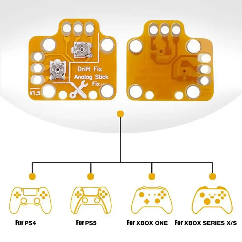 Placa de calibración de resistencia de palanca de pulgar de deriva de reinicio Mod de fijación de deriva de palo analógico para controlador de juego PS5 /Xboxone