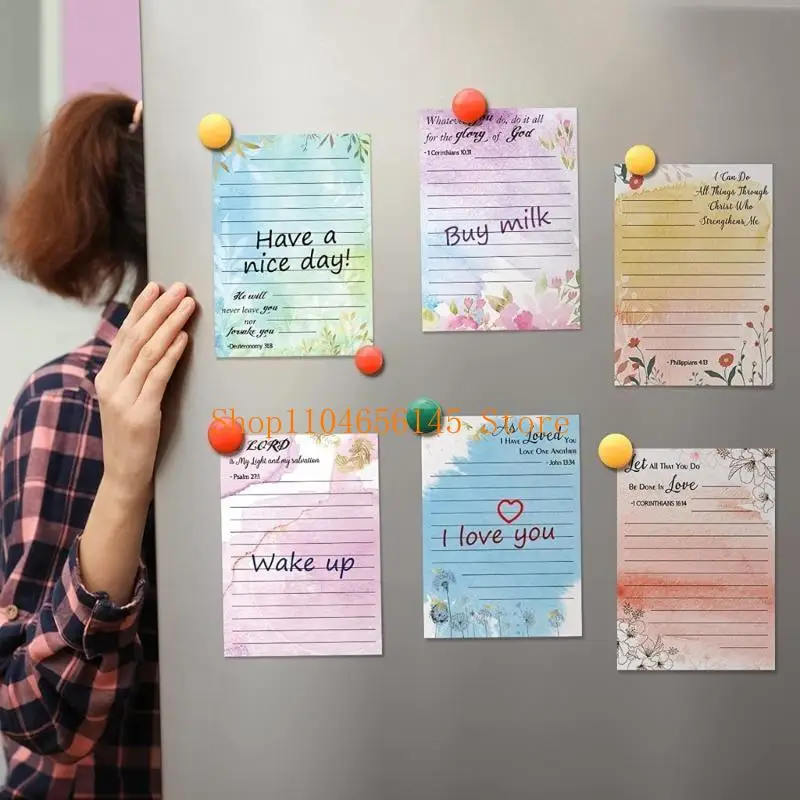 6/8 Pieces Self-Adhesive Memo Pad Lined Sticky Notes Memo Post Stickies Flower Sticky Notes Coloured Notepads for School