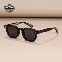 Gafas de sol clásicas con remaches estilo Retro para mujer TR90 montura poligonal gafas de sol polarizadas UV400 hombre negro verde 2025 verano