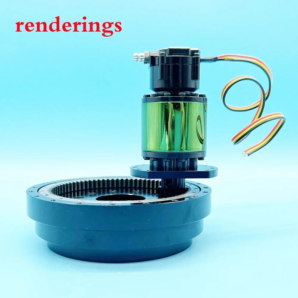 RC graafmachine borstelloze roterende motor draaitafel metalen accessoires geschikt voor RC graafmachine kraan techniek model accessoires