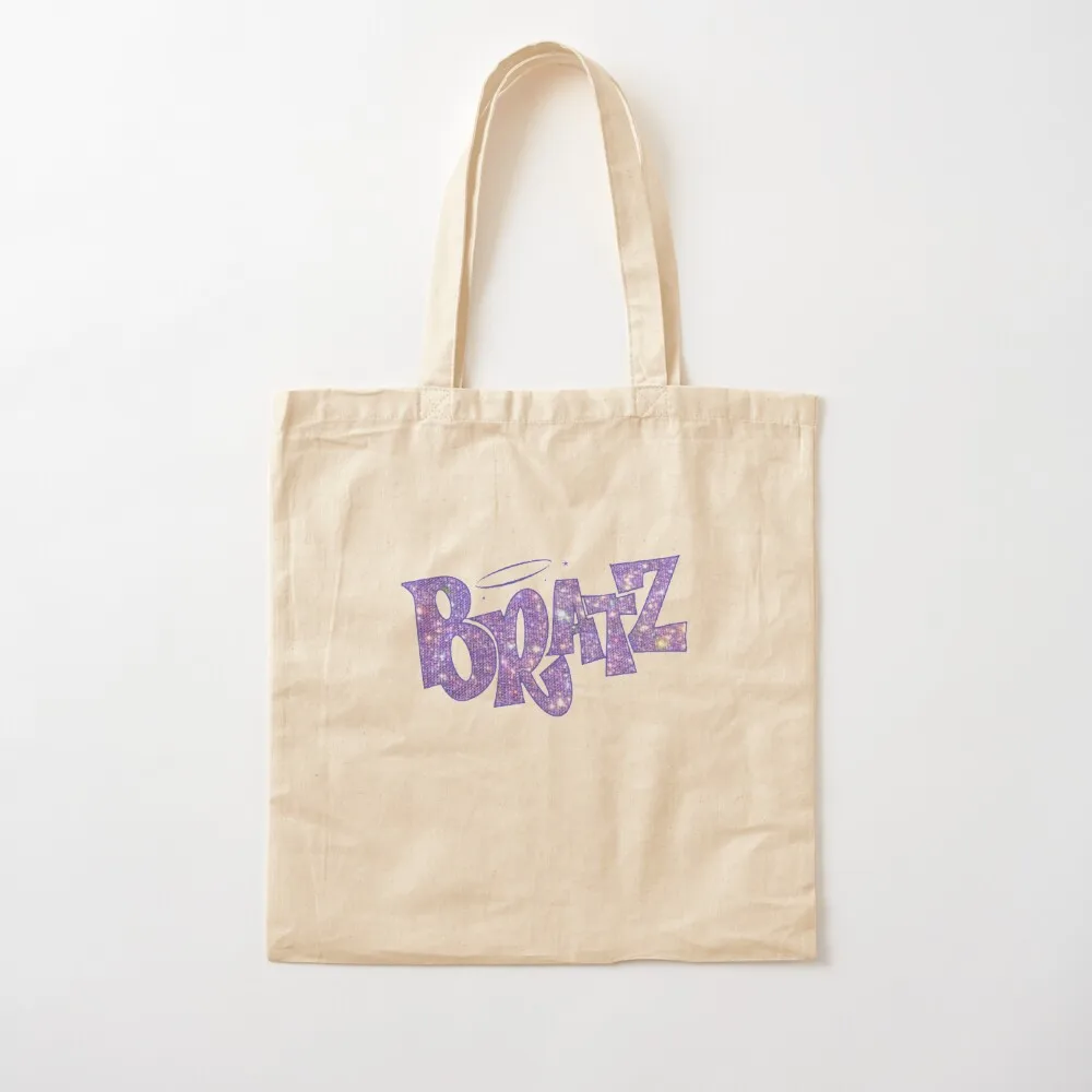 Bratz Glitter Sparkle Logo Tote Bag borsa di stoffa donna borsa tote personalizzata Borse personalizzate