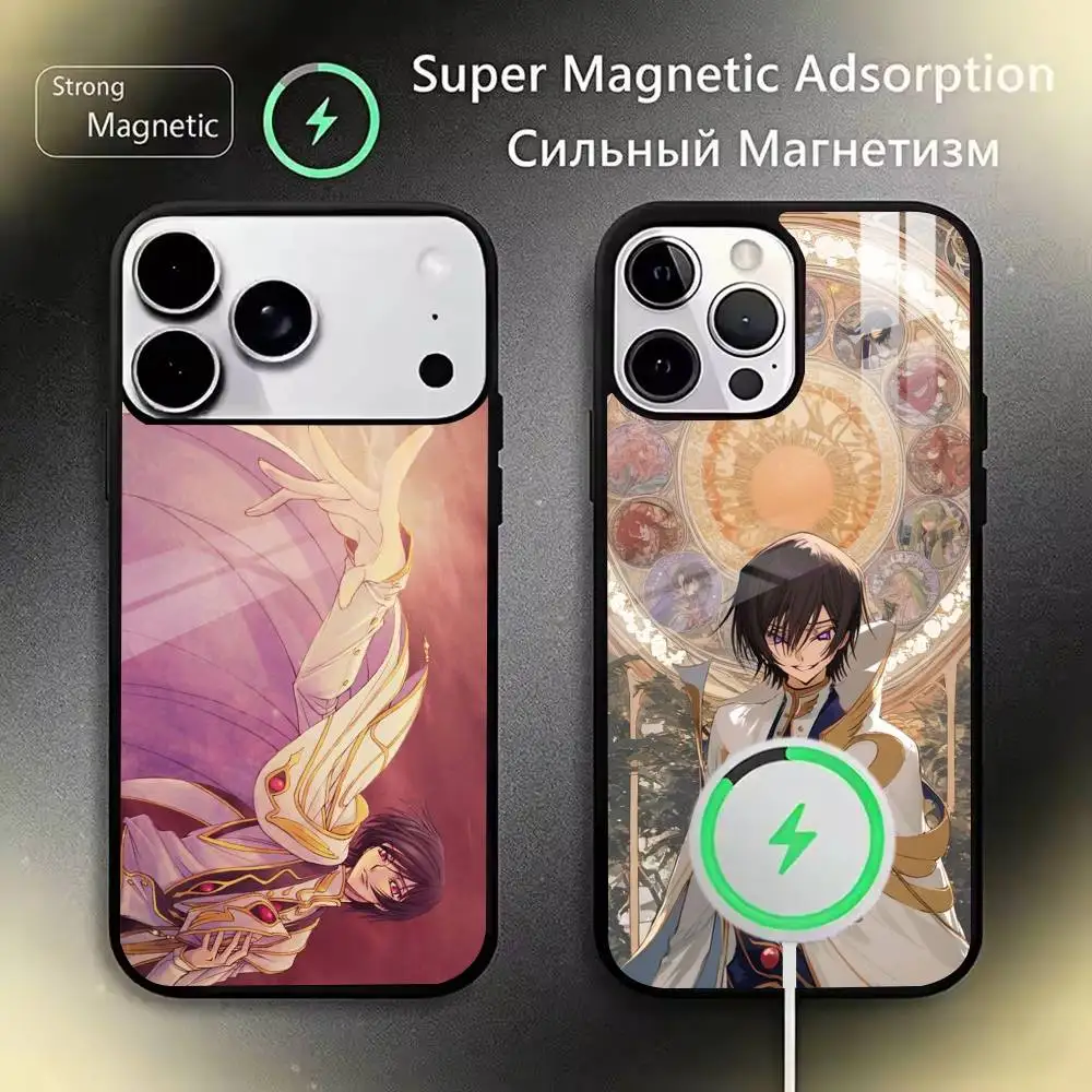 

Code Geass Lelouch of the Rebellions Phone Case For iPhone17,16,15,14,13,12,11 Plus,Pro,Max Magnetic with Wireless Charging