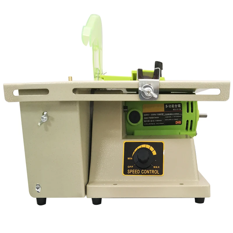 New Multi-function Desktop Mini Stone Polisher Grinding Engraving Jade Cutting Machine DIY Woodworking Table Saw 220V/110V 1380W