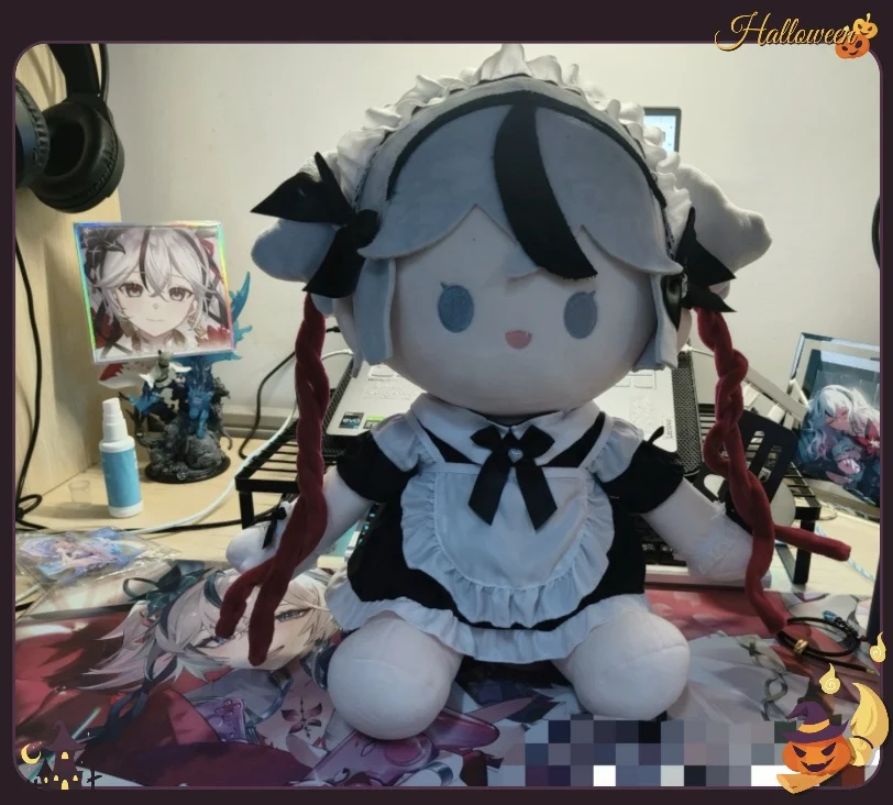 40CM Camellya Wuthering Waves Dressable Cotton Doll Stuffed Plushie Cosplay Ornament Birthday Present For Friends
