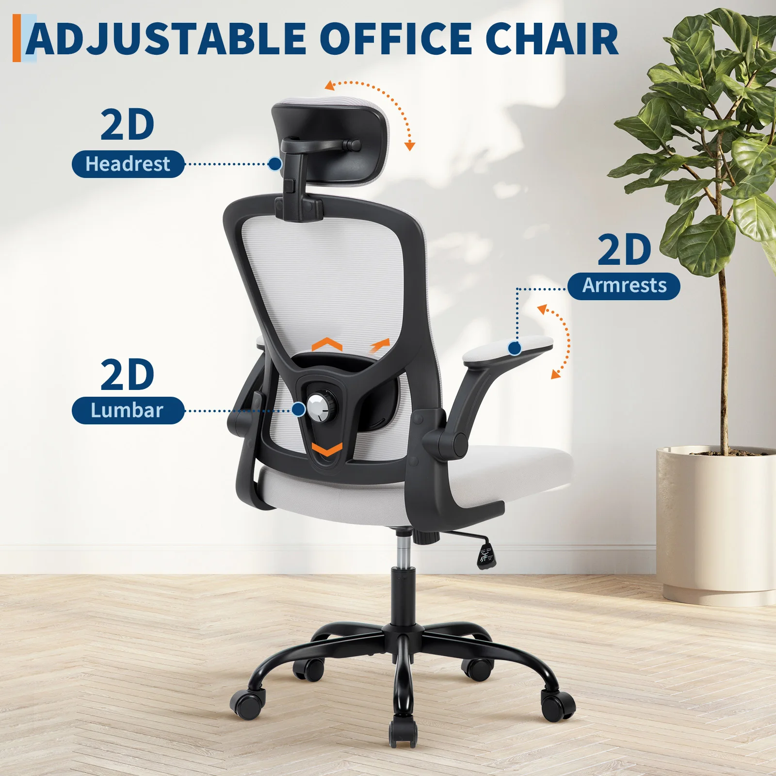 Thumbnail 3 - #21 Latest Mesh Desk Chairs Offers