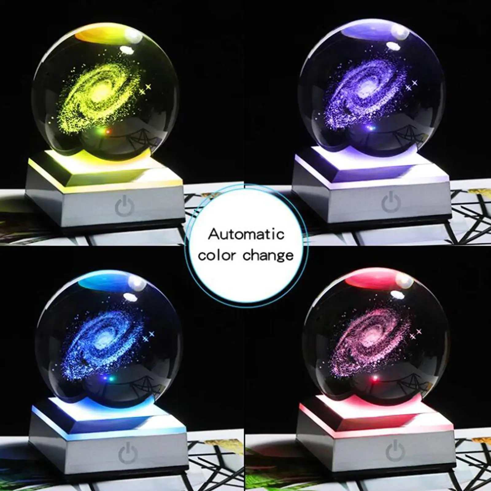 

Светодиодная подставка-основание для демонстрации 3D-кристаллов, акрила или прозрачных и полупрозрачных стеклянных шаров