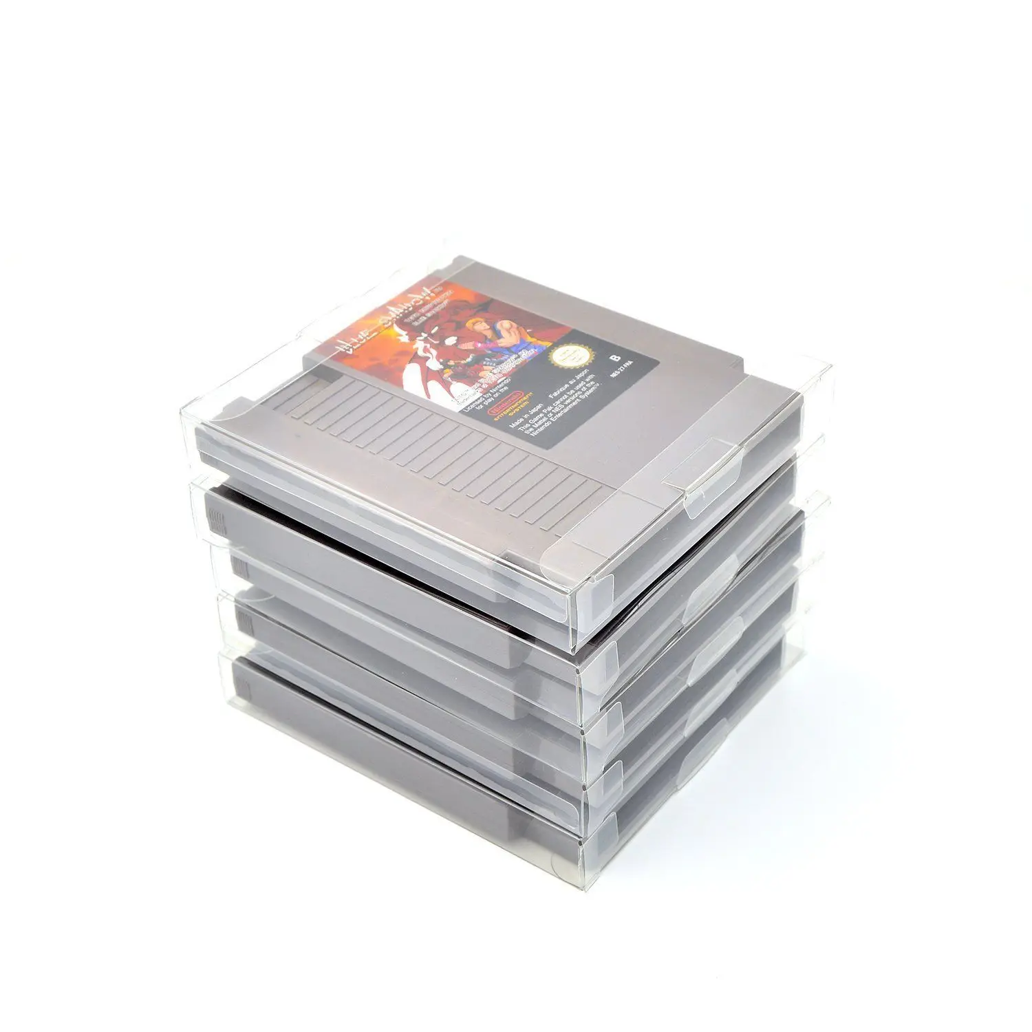 New Transparent Sleeves Carts Box Cartridge Protectors Crystal Clear Case For Nintendo NES Protective Case Console Accessories
