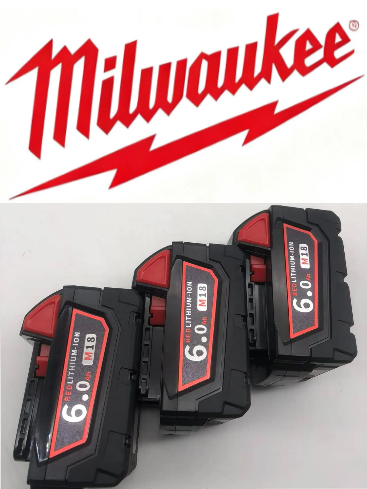 

Milwaukee M18 M18B6 Battery Original 18V XC 6.0Ah High Capacity Li-ion Battery for All Milwaukee M18 System Power Tools