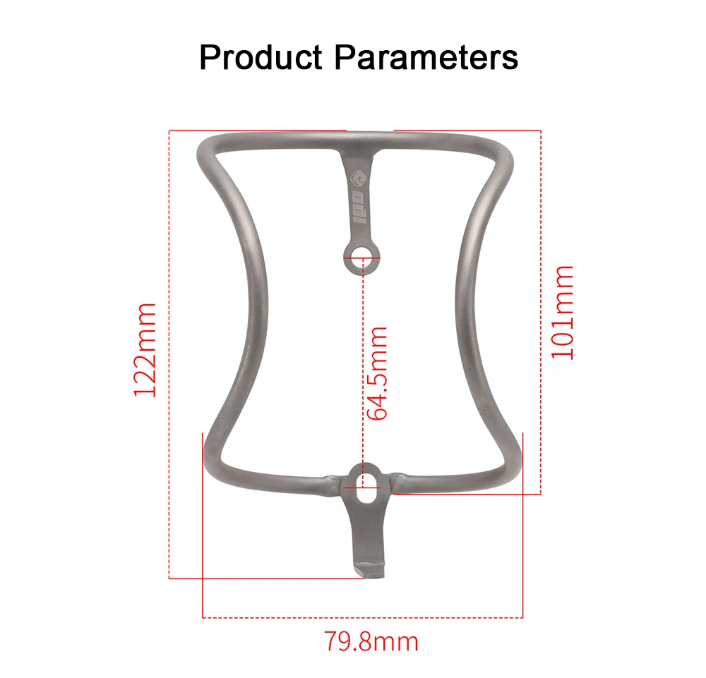 ODI Ultraleicht 18g Fahrrad Wasser Flasche Käfig Titan Legierung MTB Rennrad Wasser Flasche Halter Langlebig Berg Radfahren Tasse rack – Detail 2