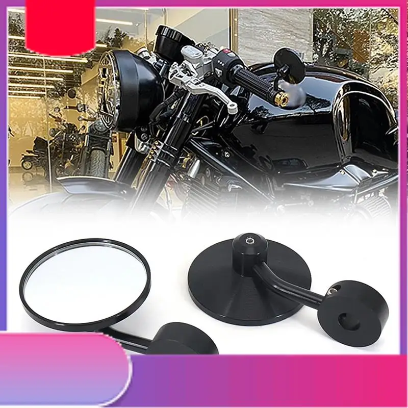 

Motorcycle Rearview Handle Bar End Mirrors Round Convex Mirror Side Mirror For BMW R9T RNINET Rninet R NINE T R NINET-Y79A