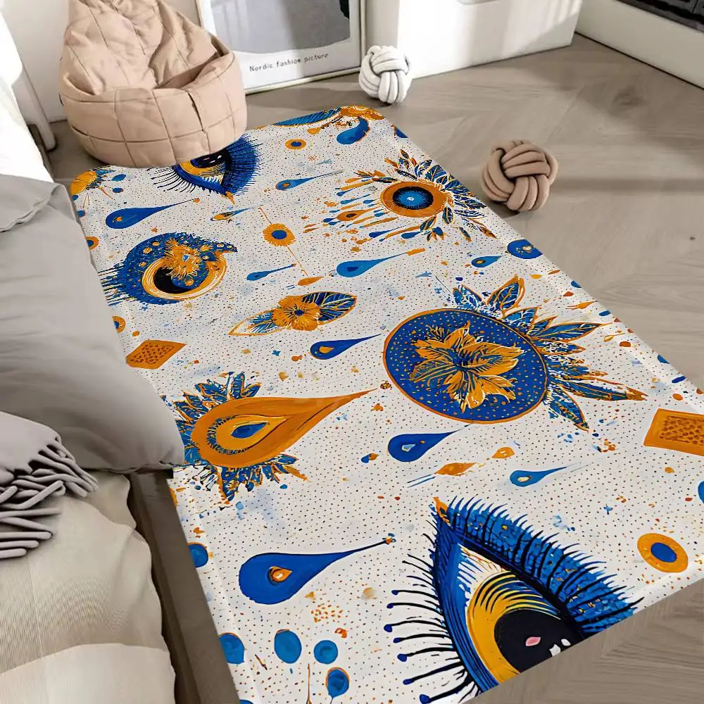 Evil Eye Door Mat Nordic Style Bedroom Living Room Doormat Home Balcony Anti-Slip Alfombra