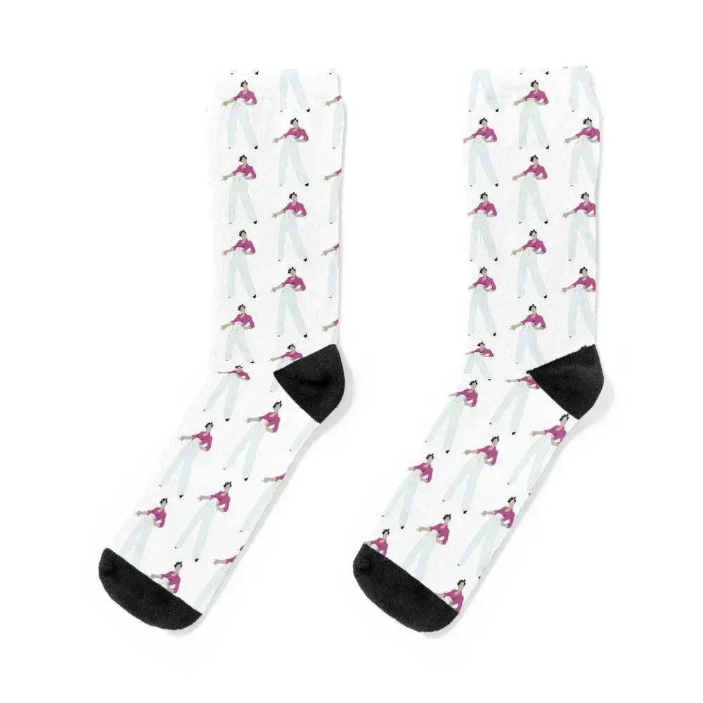 

Fine line Harry Socks aesthetic fashionable christmas stocking cartoon Socks Man Women's