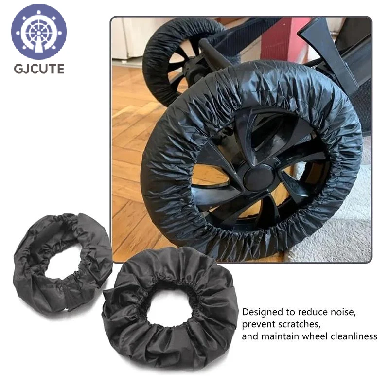 

"Набор чехлов на колеса против грязи для детской коляски, пылезащитная защита шин из 2 предметов, аксессуар для детского инвалидного коляски"