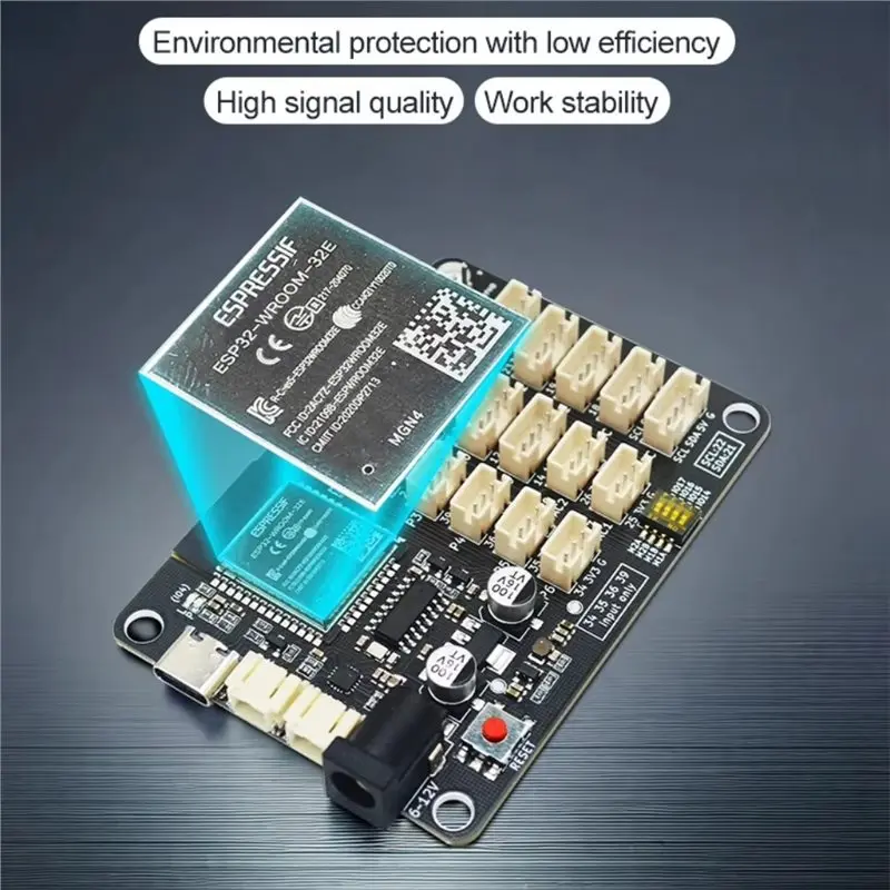 Carte de développement Esp32 avec deux moteurs, compatible Wifi sans fil 2.4G + Bluetooth, microcontrôleur d'apprentissage Iot