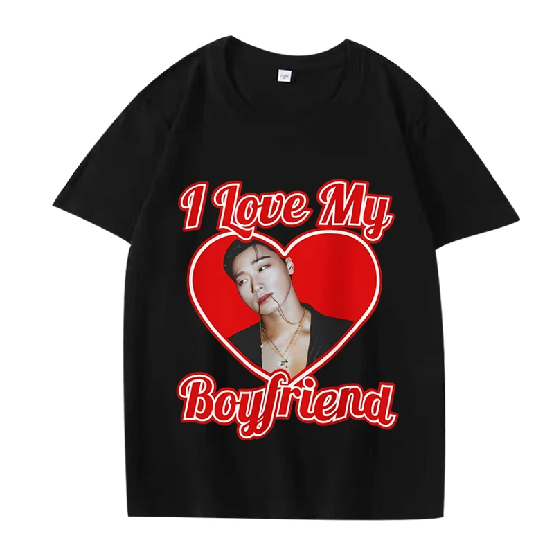

Ateez San I Love My Boyfriend T Shirt 2025 men ’s women Oversized 100% Cotton streetwear short sleeve Summer print Unisex tops