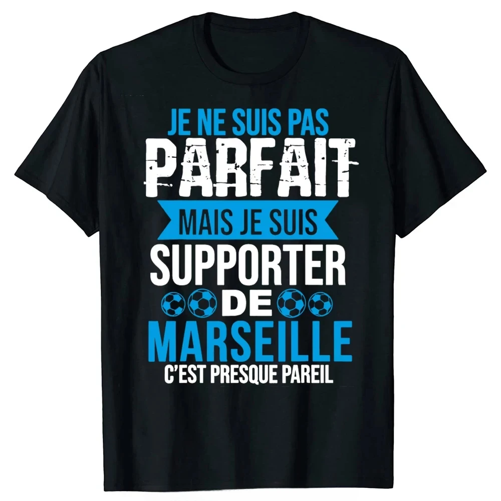 Birthday Gifts T-shirt Streetwear Summer Style De Je Ne Suis Pas Parfait Mais T Shirts Graphic Cotton Short Sleeve