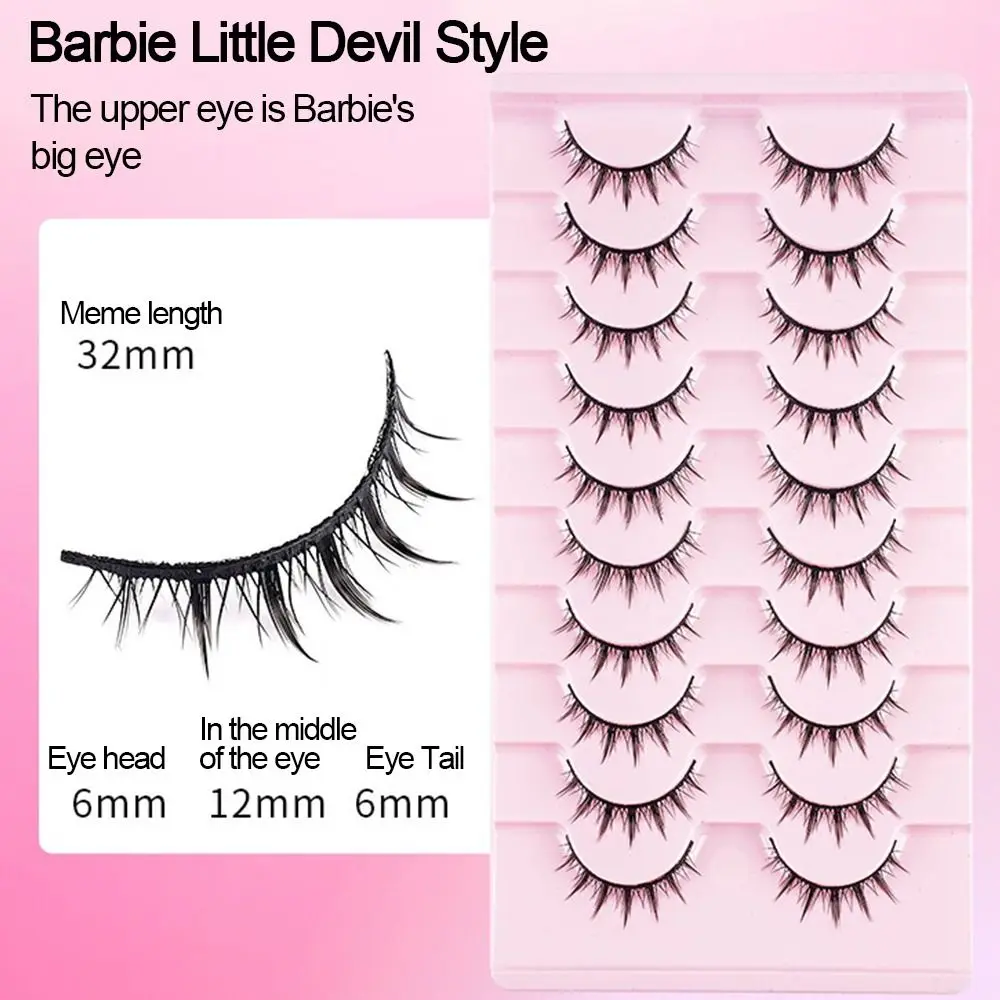 高品質のテーパードつけまつげ、黒のCカール、アニメ風つけまつげ、まつげエクステ