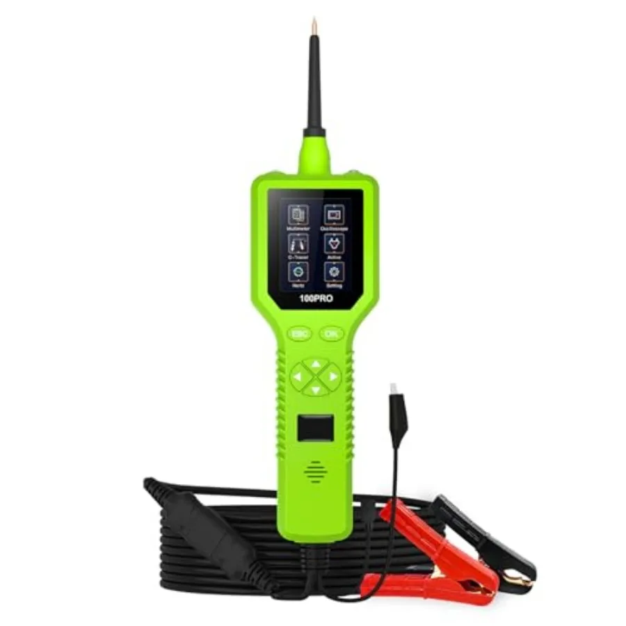 

Интеллектуальный автомобильный тестер цепей 9В-30В, тестер электрических систем транспортных средств с 2,4-дюймовым ЖК-экраном, мультиметр-осциллограф