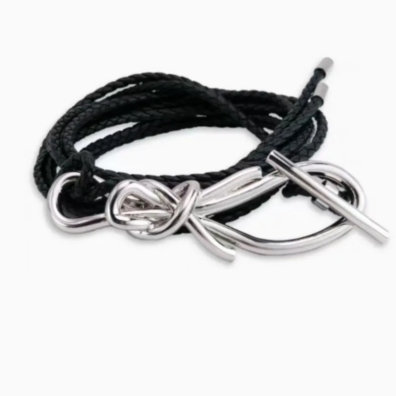 

New European and American cowhide knot waist chain women's light luxury niche design high-end temperament fashion versatile belt