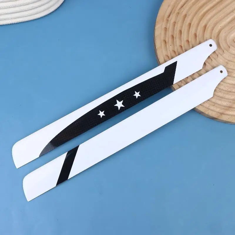 1 Paar Voor 450 Serie RC Helicopter Glas Carbon Hoofdrotor Blade Vervangende Onderdelen DIY RC Helicopter Propeller Accessoires