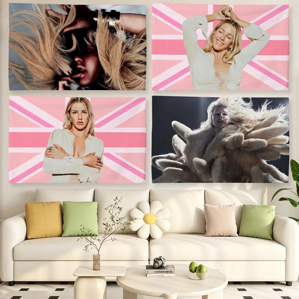 Singer E-Ellie Goulding I Know Too Much flag For Living Room Home Dorm Decor Wall Outdoor Camping Party Banner Gifts