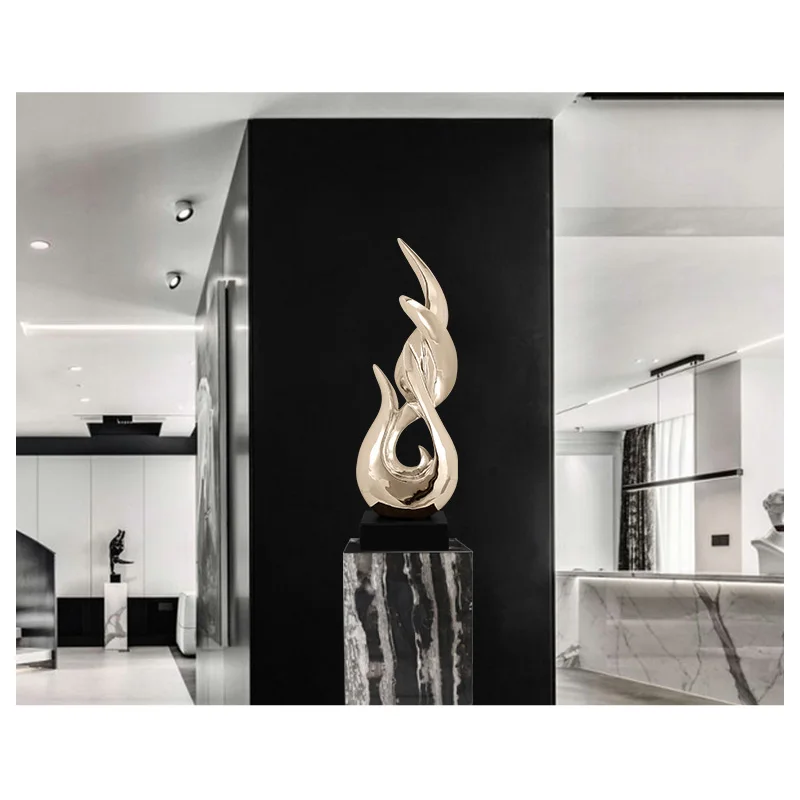 Abstract sculpture hotel living room office resin simple modern art creative decoration home decoration