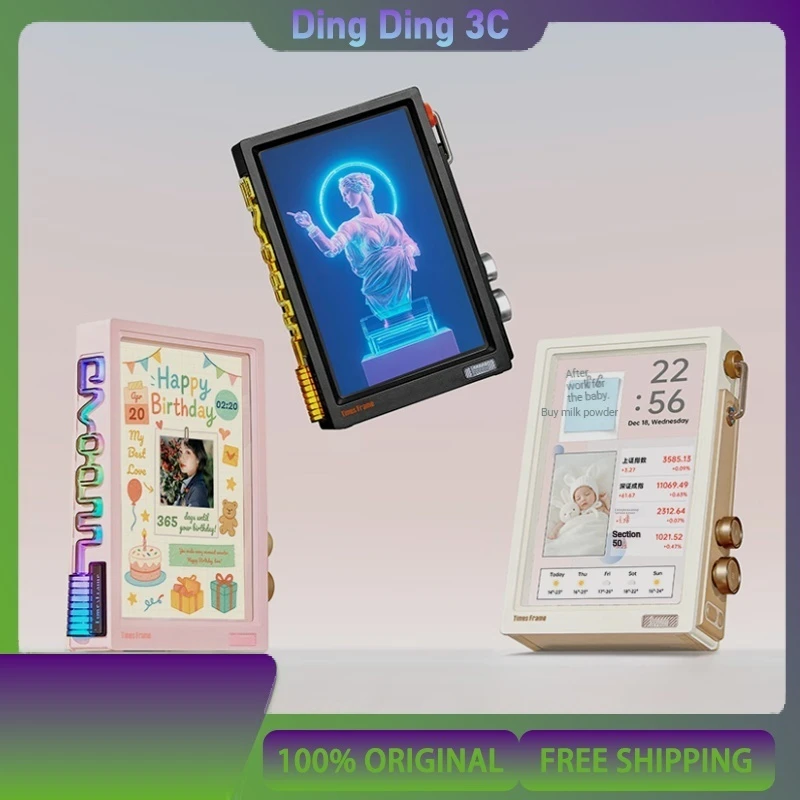 Прозрачная подвесная электронная фоторамка Divoom 10,1 дюйма, 1280*800 HD, цифровой экран, настольный пиксельный киберспортивный цифровой экран