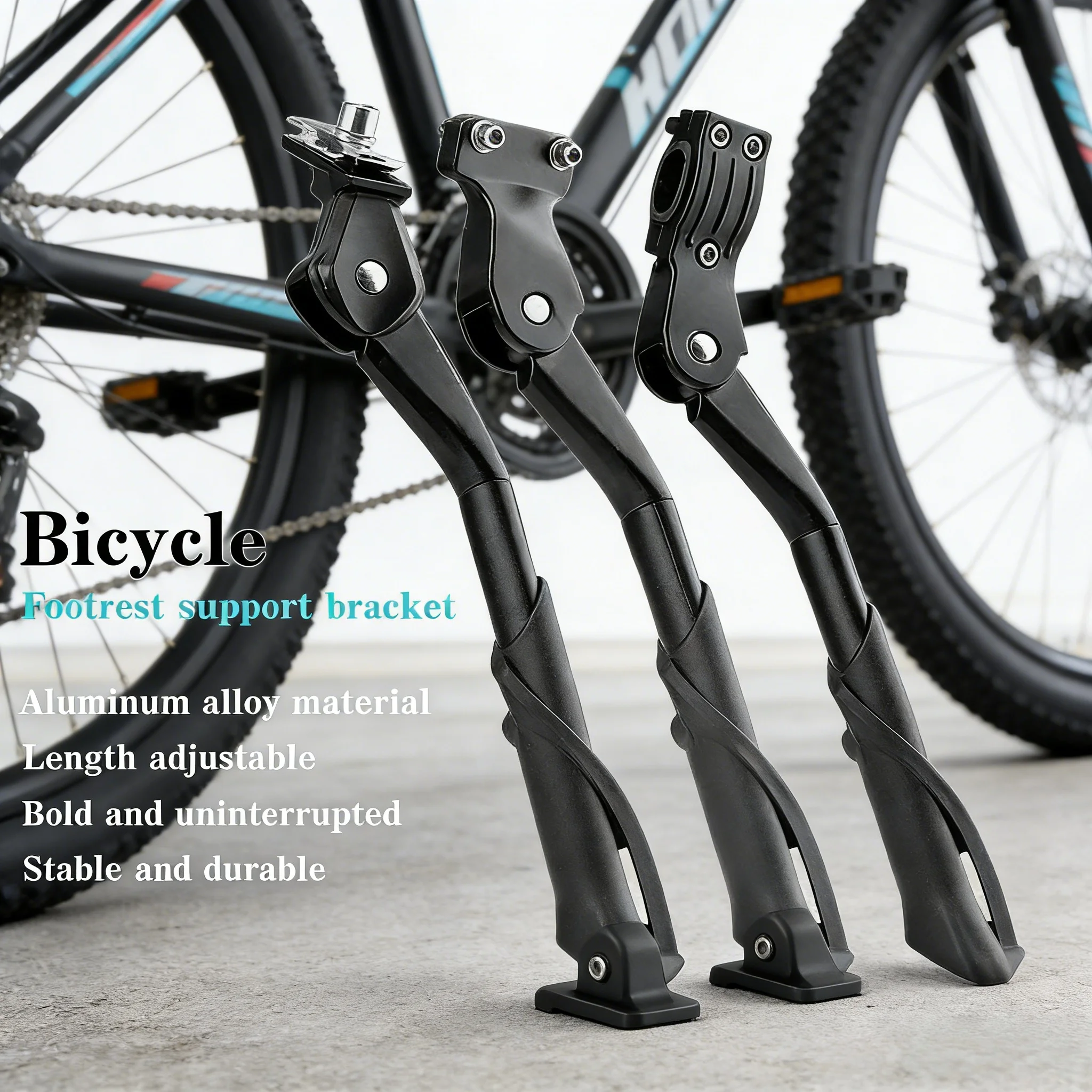 Support de vélo de montagne réglable en aluminium, épaissi et renforcé, antidérapant, pour réparation et stockage de vélos tout-terrain