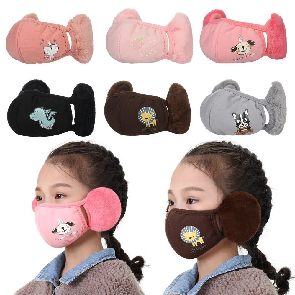 Fashion Breathable Children's Earmuffs Cold-proof Earlap Ear Cover Windproof Children Accessories Winter Warm Masks Travel