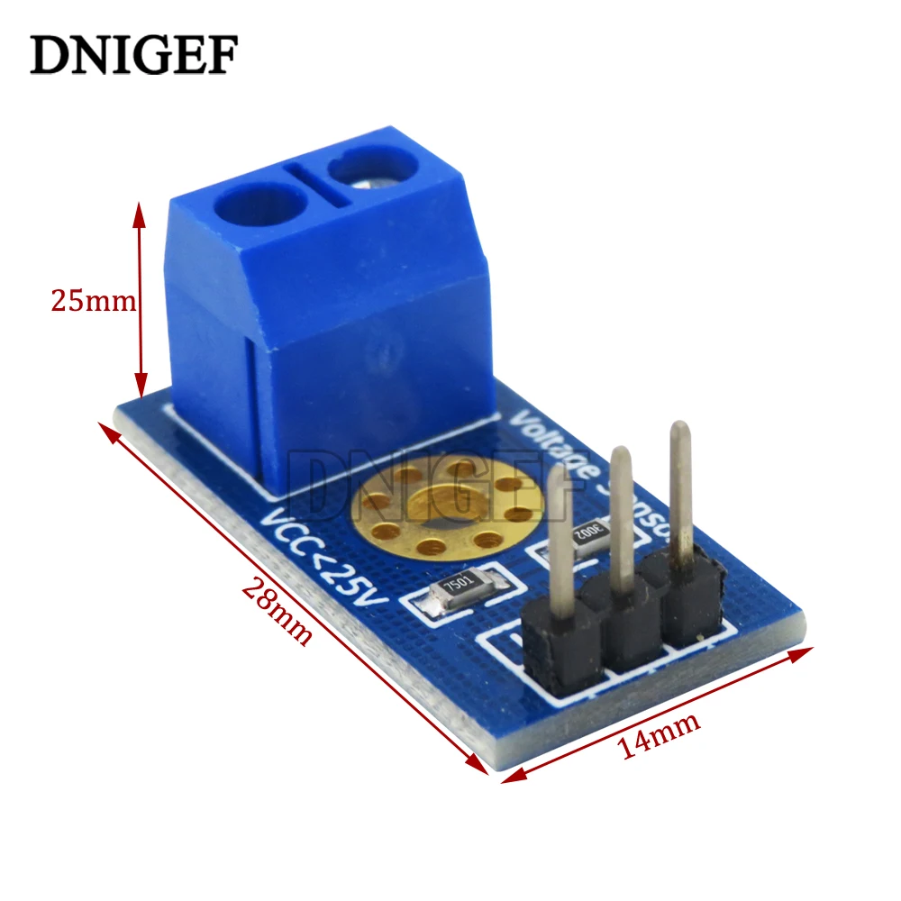 Voltage Sensor DC 0-25V Module Standard Voltage Detection Induction Board for Arduino Electronic Bricks Smart Robot DIY Kit