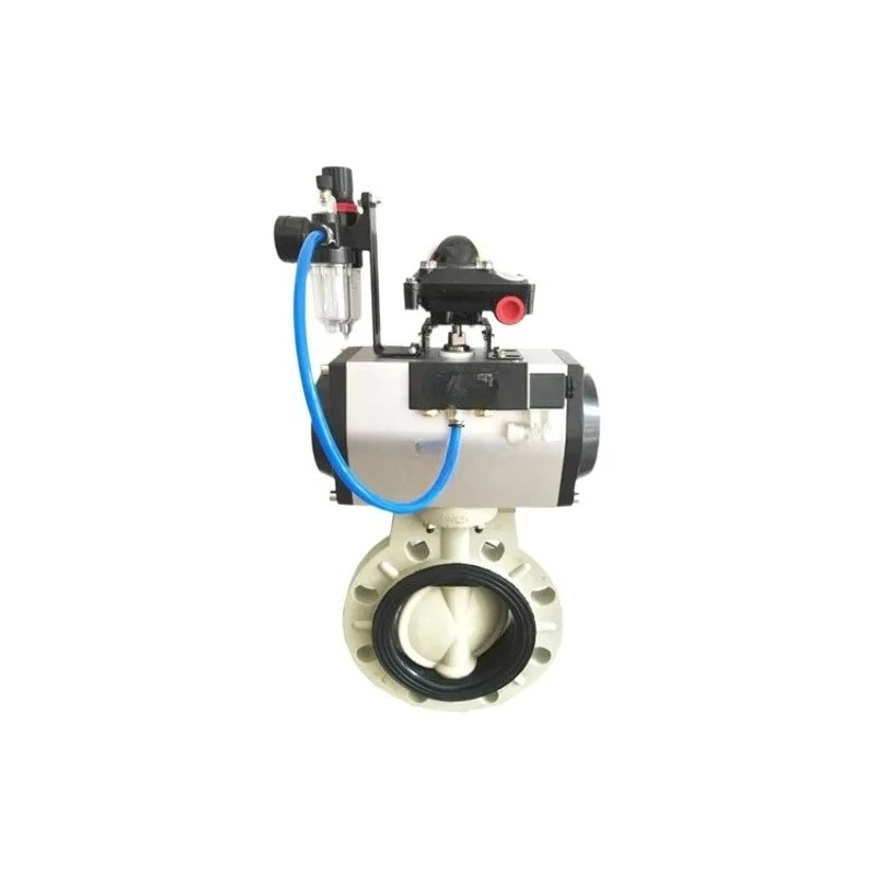 Pneumatic plastic clip valve anti-corrosion acid and alkali soft seal