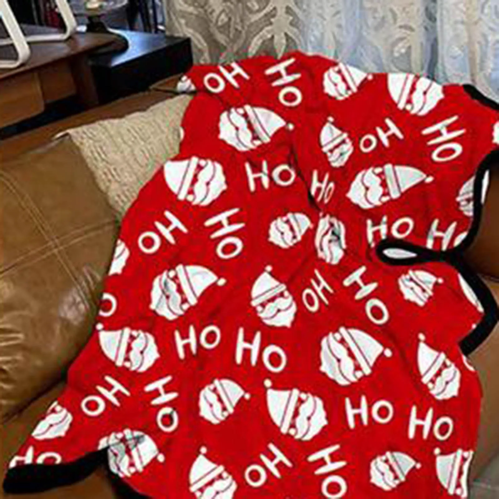 Christmas Flannel Printed Blanket Office Nap Blanket Cover Blanket Air Comfortable Throw Blankets Soft h Blankets