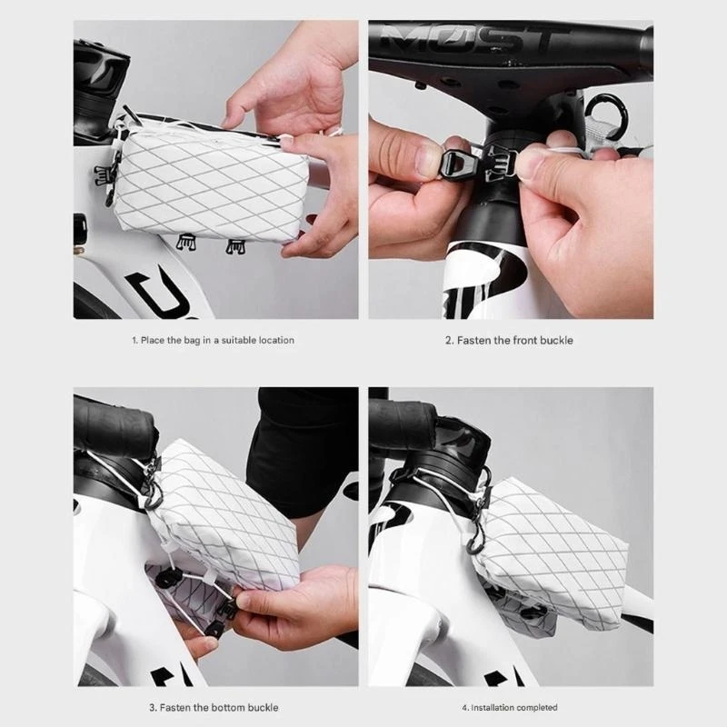  Road Bikes Front Frame Bag Cyclings Tool Front Saddles Bag for Mountain Bikes