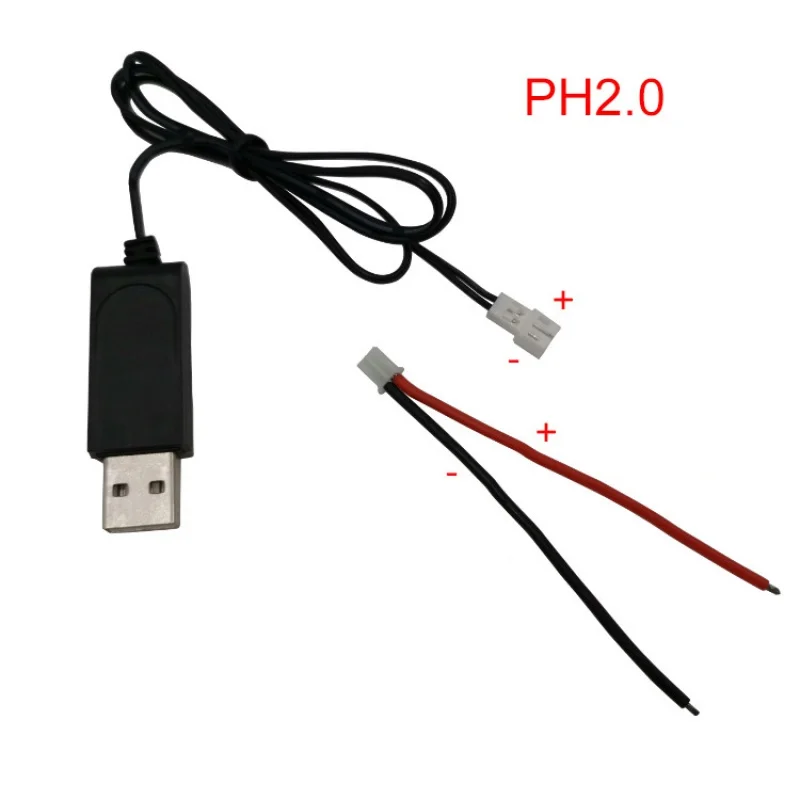 3.7V Battery USB Charger 500mA SM JST 2P Losi MX2.0 3.5 1.25 PH2.0 XH2.54 For RC Helicopter Quadcopter Car Spare Parts