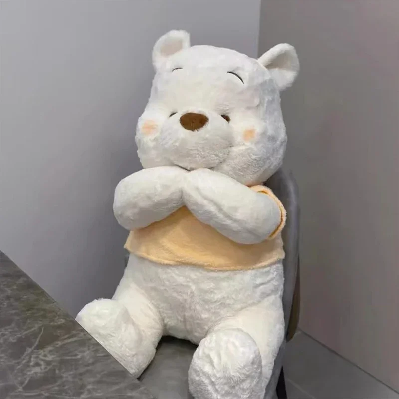 25CM-70CM Disney Winnie The Pooh Bear Doll Winter Limited Cartoon Plush Toy Cute Anime Kawaii Companion Children\'s Birthday Gift