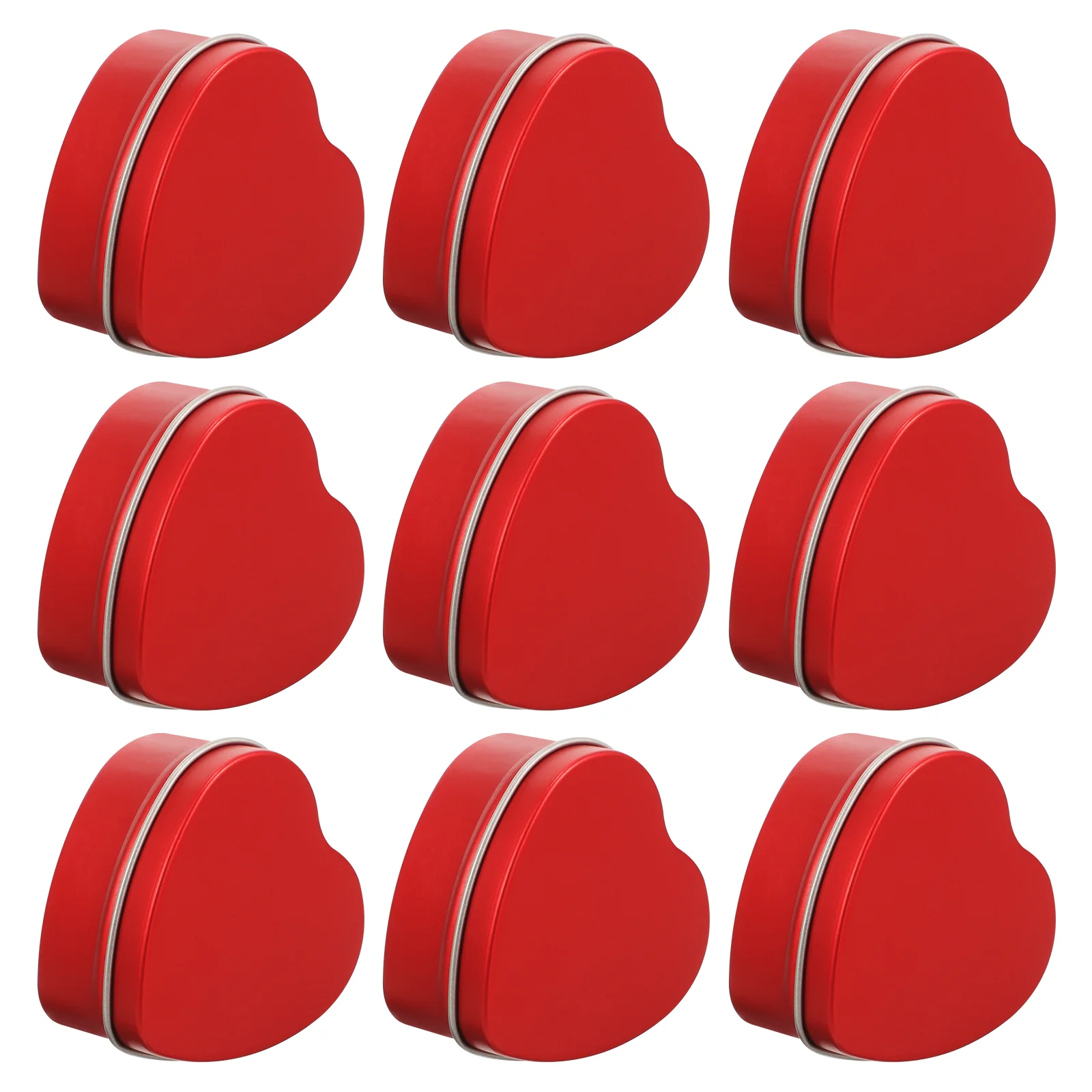 Heart Shaped Candy Boxes Wedding Present Case Tinplate Jars for Packing Cookie Wrapping Gifts Biscuit Cans Packaging Candles