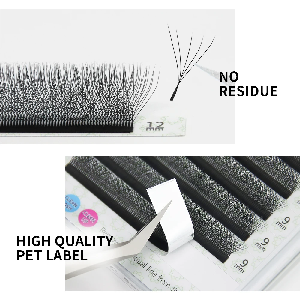 GAHAMACA 5D W Shape Lashes Extension Premade Volume Fan Eyelash Individual Lash 12 Rows Easy Fan Makeup Tools